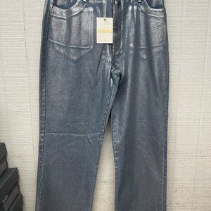 Show Me Your MuMu Silver Straight Jeans